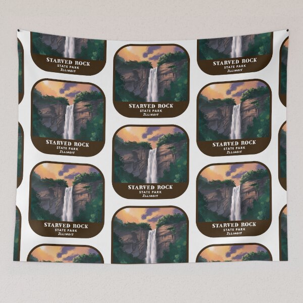 Item preview, Vintage Starved Rock State Park (Illinois State Park) designed and sold by RabbitK.