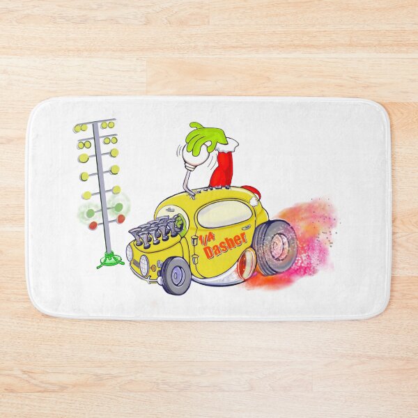 Item preview, Yellow Shifter Car With Christmas Tree - Gifts For Drag Racing Lovers and Enthusiasts designed and sold by kassiekewl.