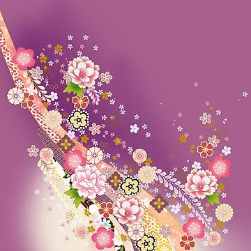 Aperçu de l'œuvre Harmonie Florale Japonaise de Sanagiatelier