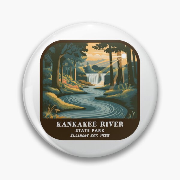 Item preview, Vintage Kankakee River State Park (Illinois State Park) designed and sold by RabbitK.