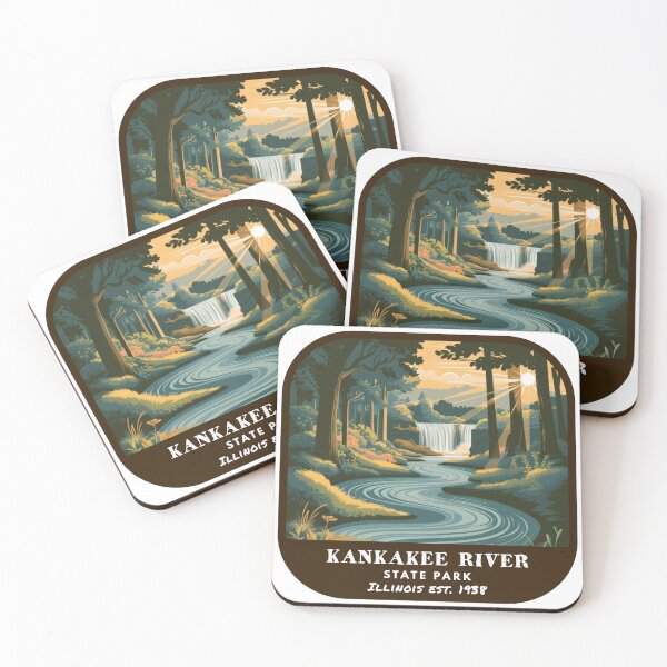 Item preview, Vintage Kankakee River State Park (Illinois State Park) designed and sold by RabbitK.