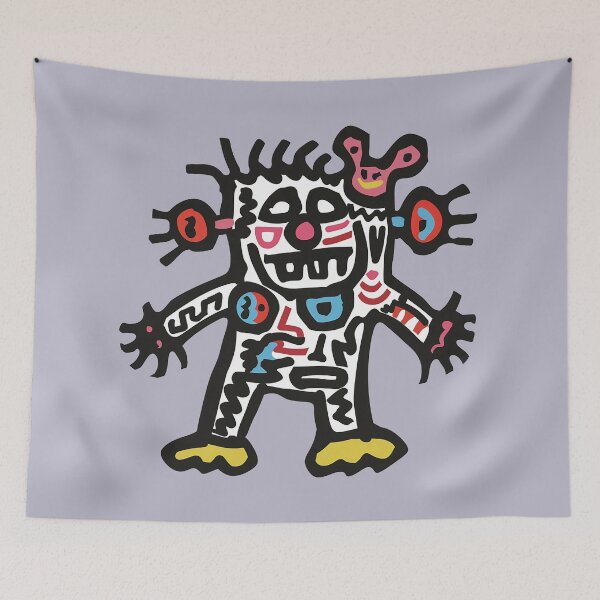 Item preview, Whimsical Bold Lines Monster Pop Art 80s Style designed and sold by Sturdust.