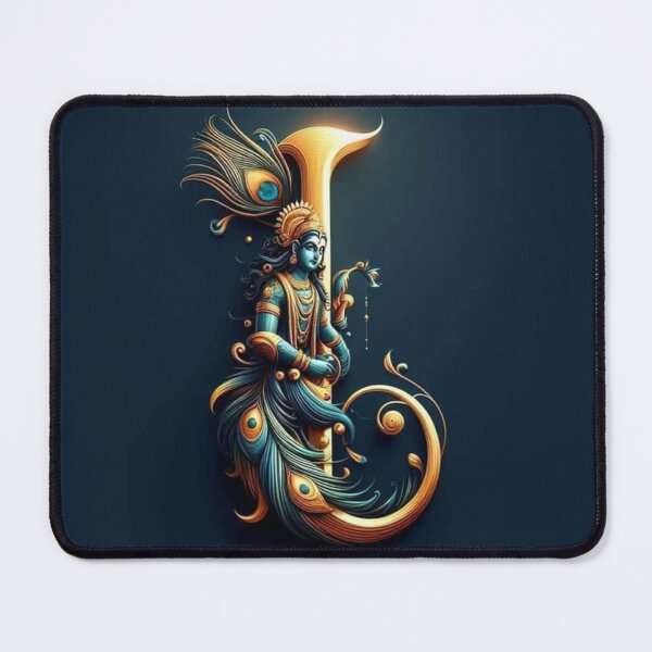 Item preview, I for Krishna - Divine Alphabet Art designed and sold by IndianShopper.