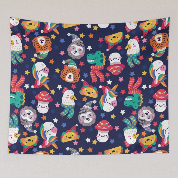 Item preview, christmas taco mushroom chicken tiger  designed and sold by Gossip Rag.