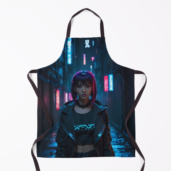 Item preview, Girl in a Dark Cyberpunk Street designed and sold by papi1998.