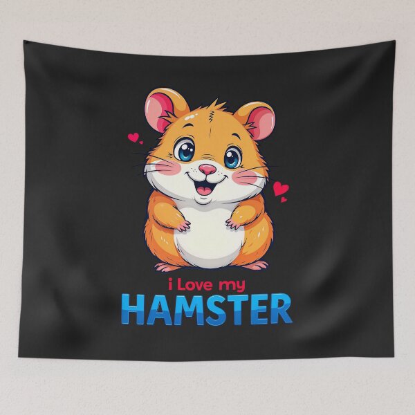 Item preview, I Love My Hamster Cute Kawaii Animal designed and sold by TheArtOfPat.