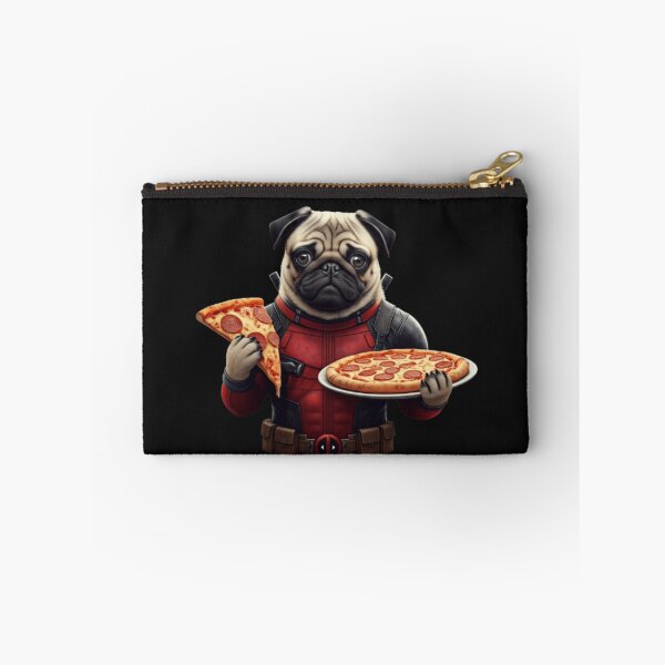 Item preview, Pizza-Loving Superhero Pug designed and sold by THISPUGVIBE.