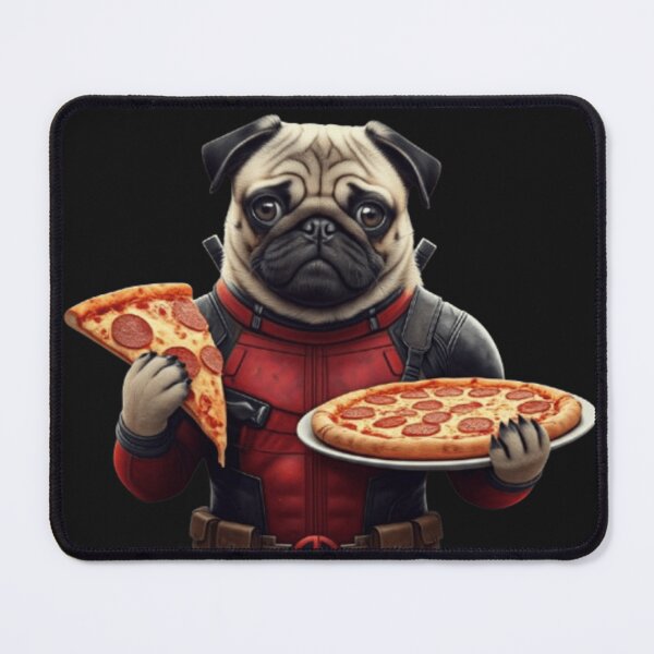 Item preview, Pizza-Loving Superhero Pug designed and sold by THISPUGVIBE.