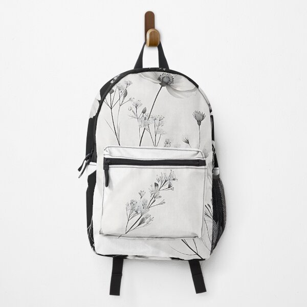 Item preview, Wildflower Contrast - Black and White Floral Plate Design designed and sold by TeesHearts100.