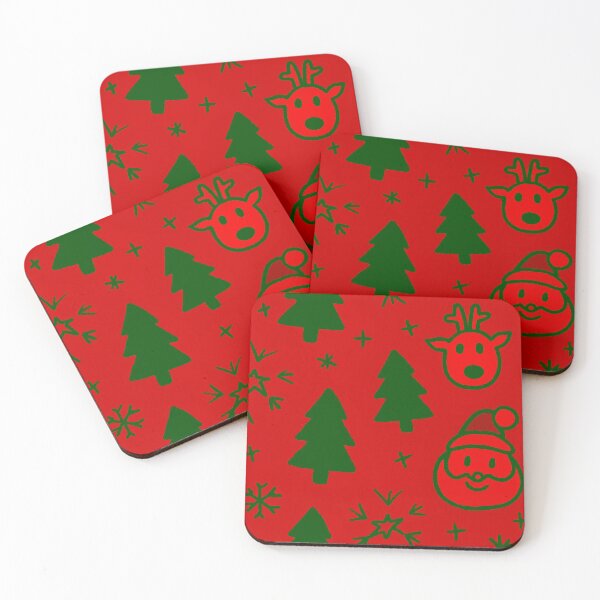 Item preview, Doodle Christmas in the Enchanted Forest Green-Red Version designed and sold by Arte Cartoon From TagTeam Group.