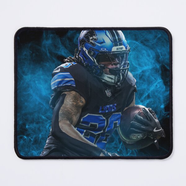 Item preview, Jahmyr Gibbs Detroit Sports Art designed and sold by JRSportsGraphics.