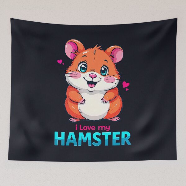 Item preview, I Love My Hamster Cute Kawaii Animal designed and sold by TheArtOfPat.