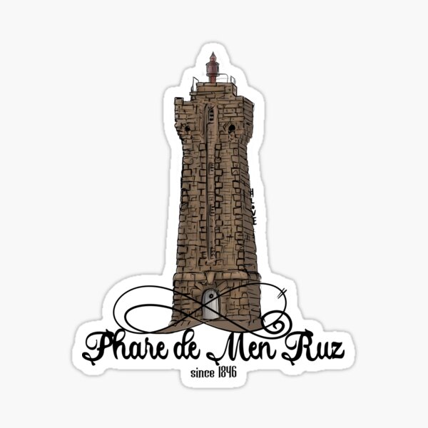 Aperçu de l'œuvre Phare de Mean Ruz phare Bretagne France créée et vendue par emm-j.