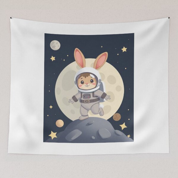 Item preview, Space Rabbit Journey designed and sold by sachinnaha.