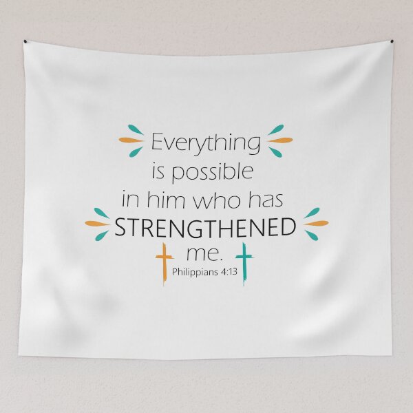 Item preview, Bible Verse - Philippians 4:13 designed and sold by SavsSparkleShop.