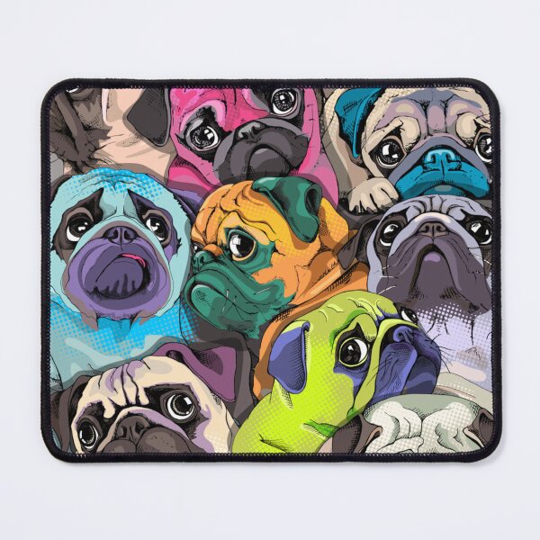 Item preview, Portrait of many pugs designed and sold by THISPUGVIBE.