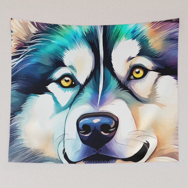Item preview, Malamute Alaskan Sled Dog Pet Portrait designed and sold by taiche.