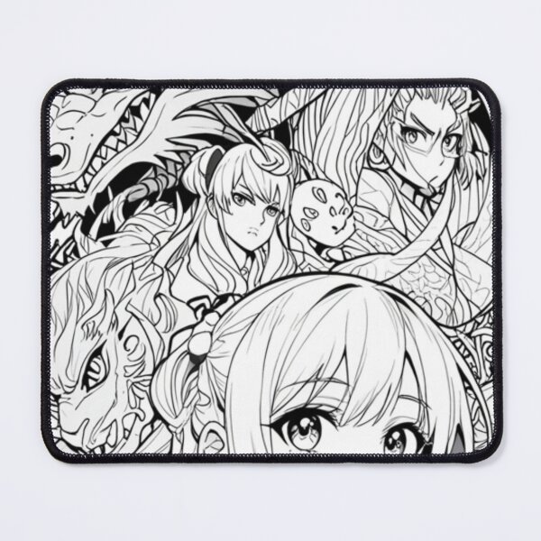 Item preview, Anime Black & White Fantasy Montage  designed and sold by PCGDrawing.