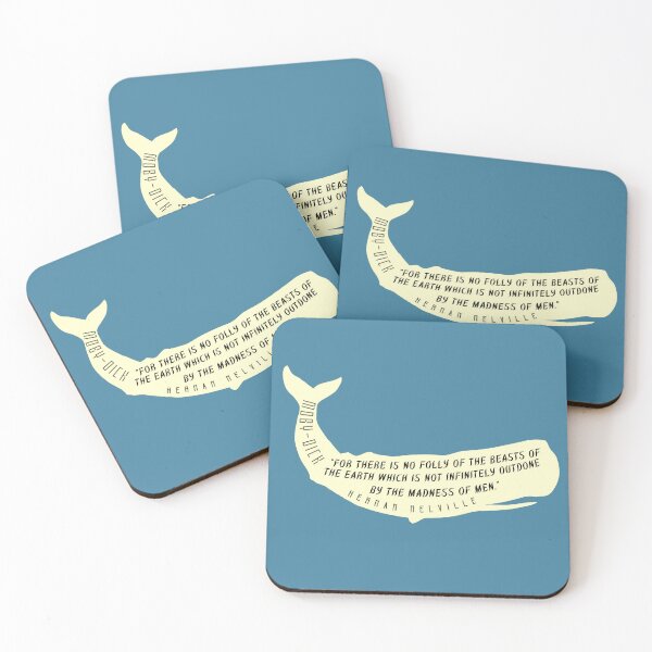 Item preview, Herman Melville quote: for there is no folly of the beasts of the earth which is not infinitely outdone by the madness of men. designed and sold by artbleed.