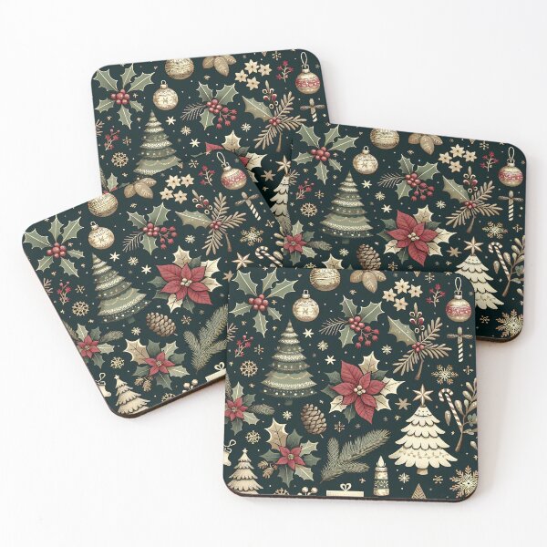 Item preview, Vintage Christmas Charm – Holiday Pattern designed and sold by Belarte.shop.