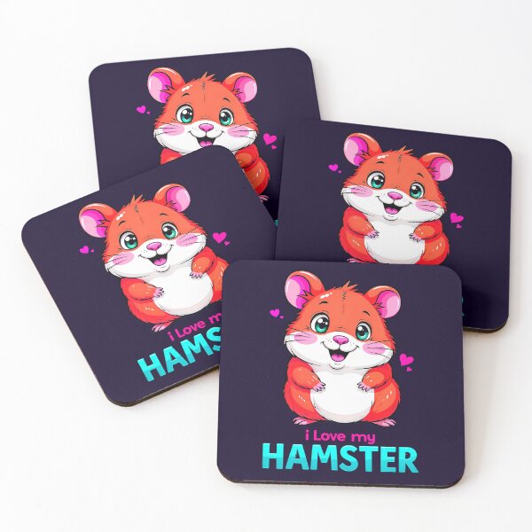 Item preview, I Love My Hamster Cute Kawaii Animal designed and sold by TheArtOfPat.