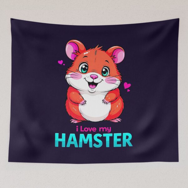 Item preview, I Love My Hamster Cute Kawaii Animal designed and sold by TheArtOfPat.