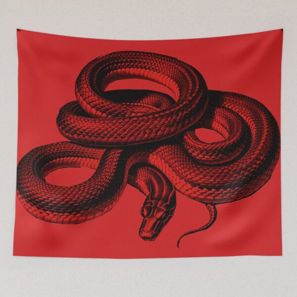 Item preview, A red snake designed and sold by Flower Magic .