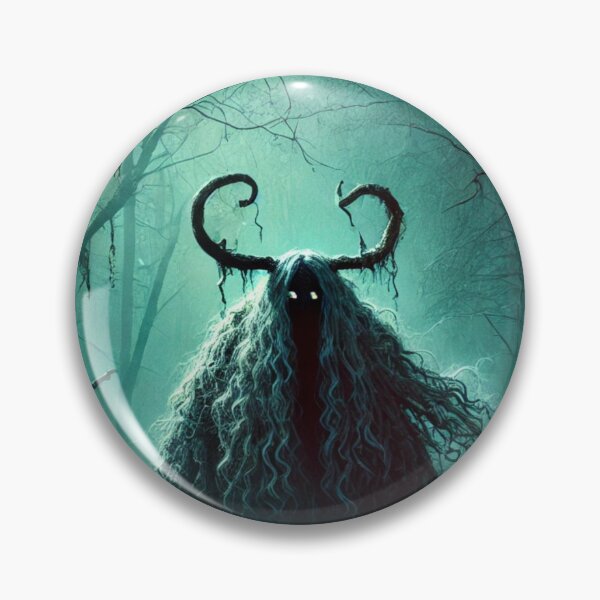 Item preview, Eerie Swedish Folklore Creature in a Misty Forest  designed and sold by maxthegrem.