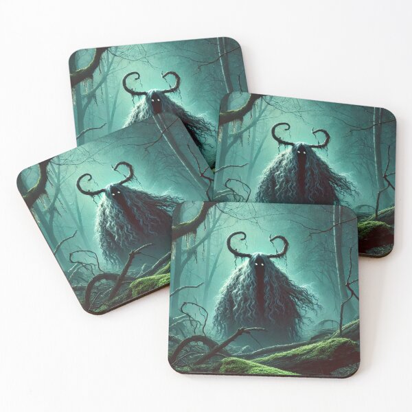 Item preview, Eerie Swedish Folklore Creature in a Misty Forest  designed and sold by maxthegrem.