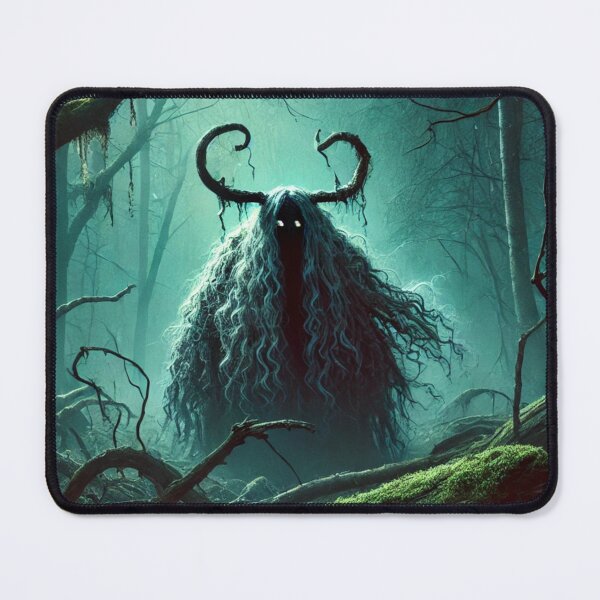 Item preview, Eerie Swedish Folklore Creature in a Misty Forest  designed and sold by maxthegrem.