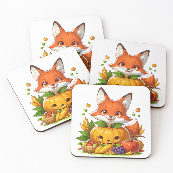 Item preview, Thanksgiving Fox Sticker designed and sold by HakiVisions.