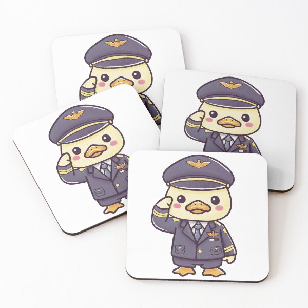 Item preview, Adorable Saluting Pilot Duck designed and sold by PieChocolate.
