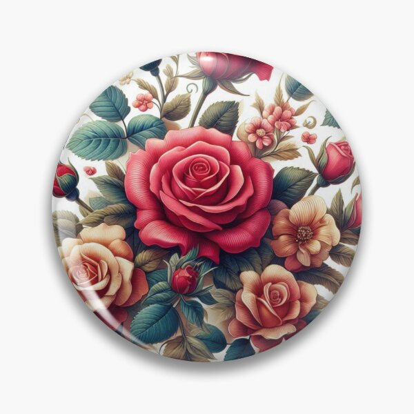 Item preview, Cluster of beautiful red roses designed and sold by nicnacc.