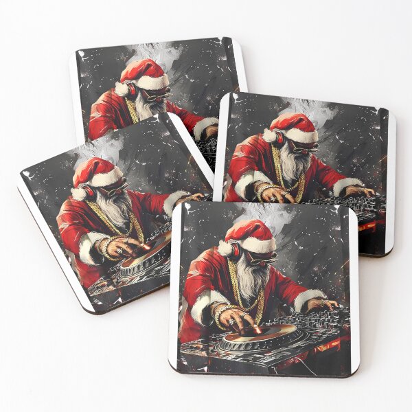 Item preview, hip hop santa dj christmas  designed and sold by Bou-Jolyn.