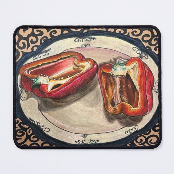 Item preview, Capsicum on a Plate by Lola designed and sold by AnnetteGWhite.