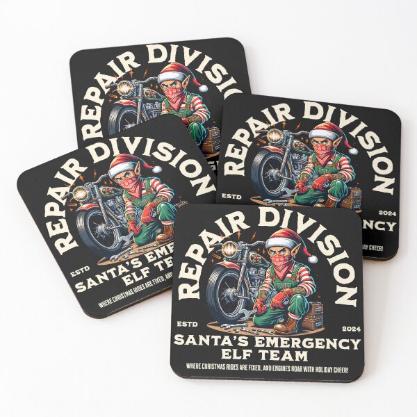Item preview, Santa’s Emergency Elf Team – Repair Division designed and sold by Belarte.shop.
