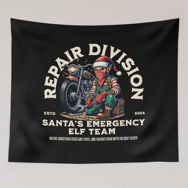 Item preview, Santa’s Emergency Elf Team – Repair Division designed and sold by Belarte.shop.