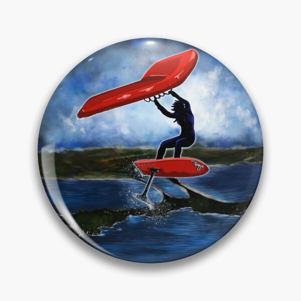Item preview, Wing Foil one evening in Giens - oval version designed and sold by Themys24.
