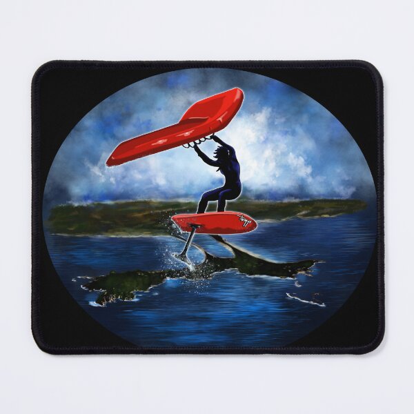 Item preview, Wing Foil one evening in Giens - oval version designed and sold by Themys24.