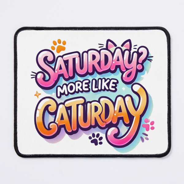 Item preview, happy Saturday More Like Caturday designed and sold by bukajart.