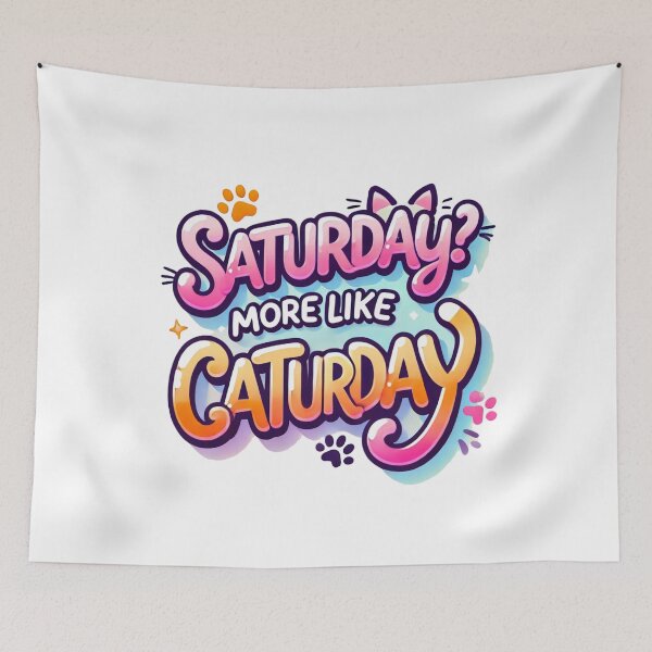 Item preview, happy Saturday More Like Caturday   designed and sold by bukajart.