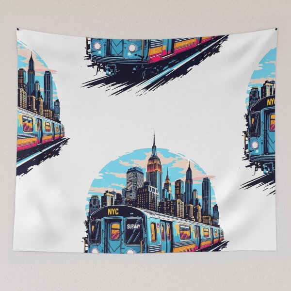 Item preview, New York Subway NYC Subway Train - 80s Edition designed and sold by MayaDelaye.