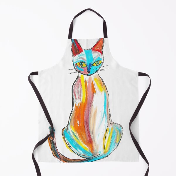 Item preview, Abstract Rainbow Cat by Artist Chris Paul designed and sold by ChrisPaulArt.