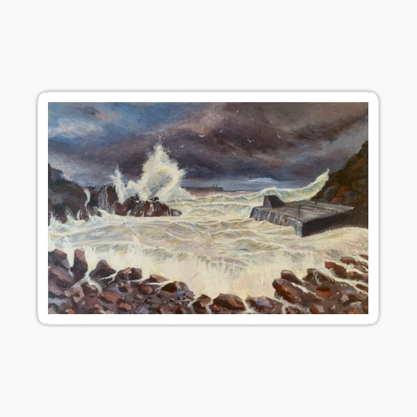 Aperçu de l'œuvre "La crique sauvage de Newtown". Waterford créée et vendue par Echoes of Ireland.