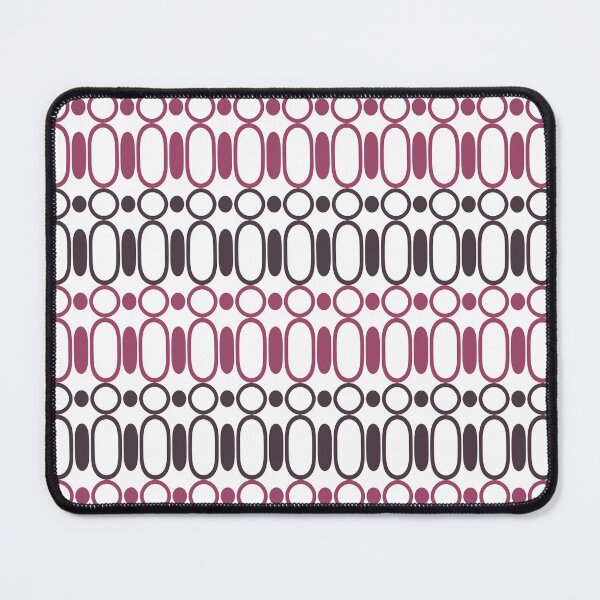 Item preview, Circle pattern with stretched patterns in between on white background (maroon) designed and sold by Tokofereal.