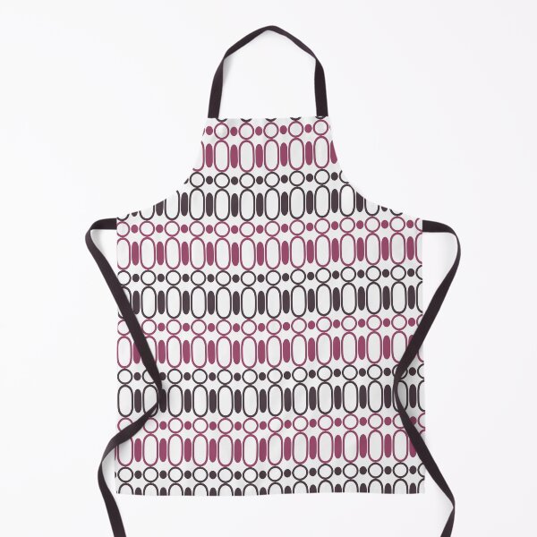 Item preview, Circle pattern with stretched patterns in between on white background (maroon) designed and sold by Tokofereal.