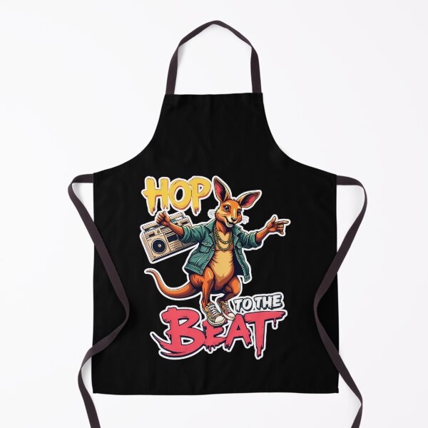Item preview, Hop to the Beat - Funky Kangaroo with Boombox designed and sold by Taans-Creation.