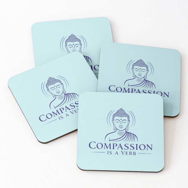 Item preview, Compassion is a verb - blue designed and sold by 2gather1ness.