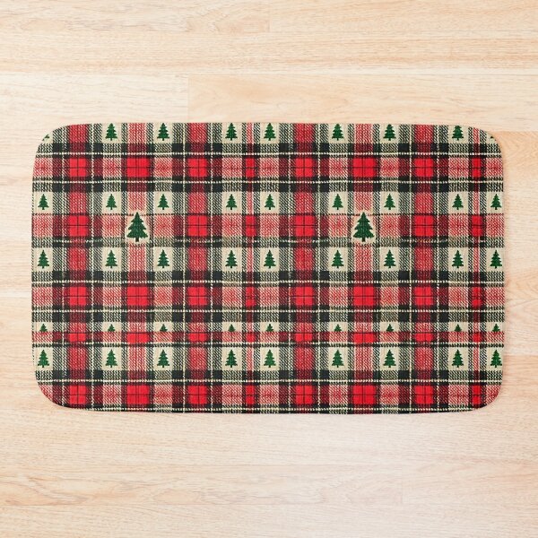Item preview, Festive Evergreen Christmas Plaid Charm designed and sold by GlassPenny.