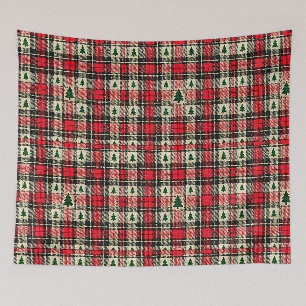 Item preview, Festive Evergreen Christmas Plaid Charm designed and sold by GlassPenny.